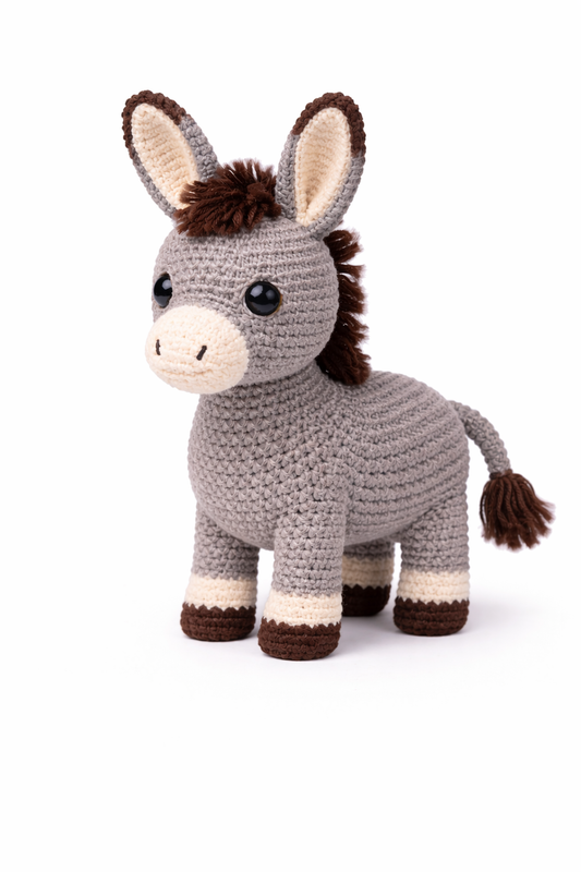 Easy Amigurumi Donkey Crochet Pattern - Beginner Friendly (PDF Download)