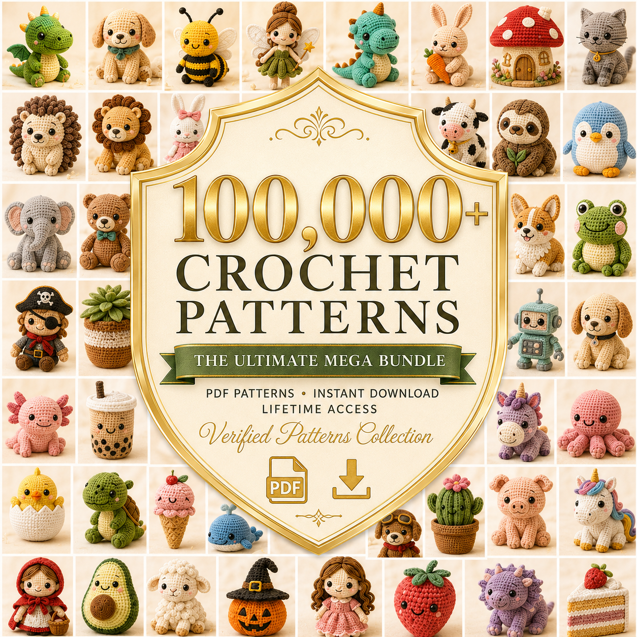 100,000+ Crochet Patterns — The Willis Patterns Master Vault (Instant PDF Download)