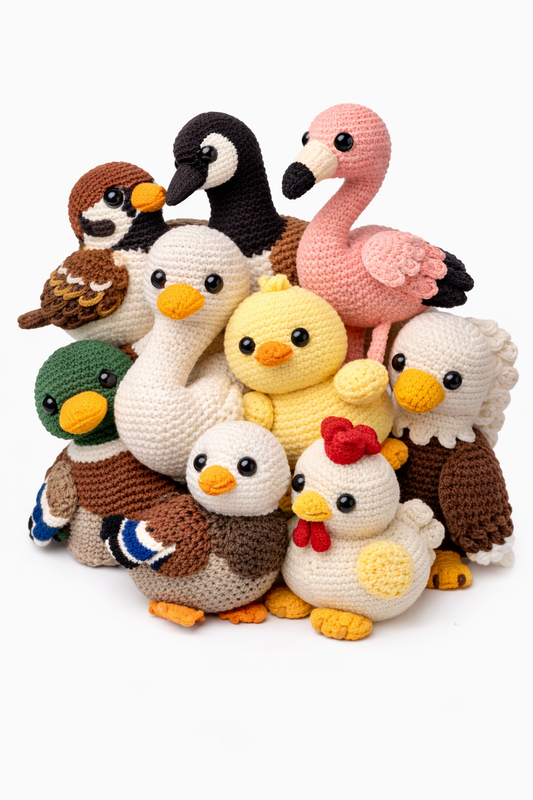 11 Bird Amigurumi Crochet Patterns — Instant PDF Bundle