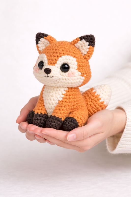 Easy Amigurumi Fox Crochet Pattern - Beginner Friendly  (PDF Download)