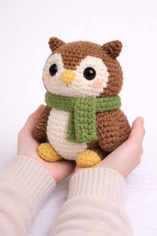 Easy Amigurumi Owl Crochet Pattern - Beginner Friendly  (PDF Download)