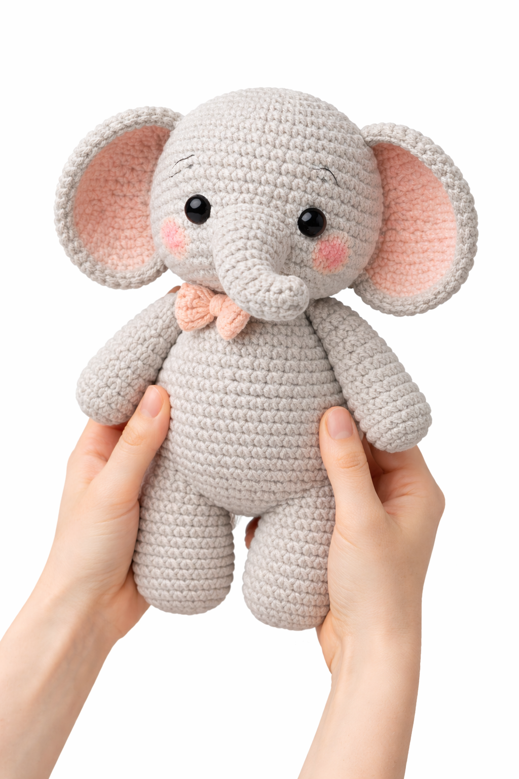 Easy Amigurumi Elephant Crochet Pattern - Beginner Friendly  (PDF Download)