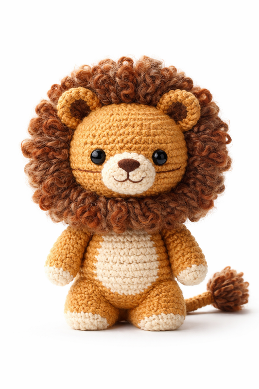 Easy Amigurumi Lion Crochet Pattern - Beginner Friendly  (PDF Download)