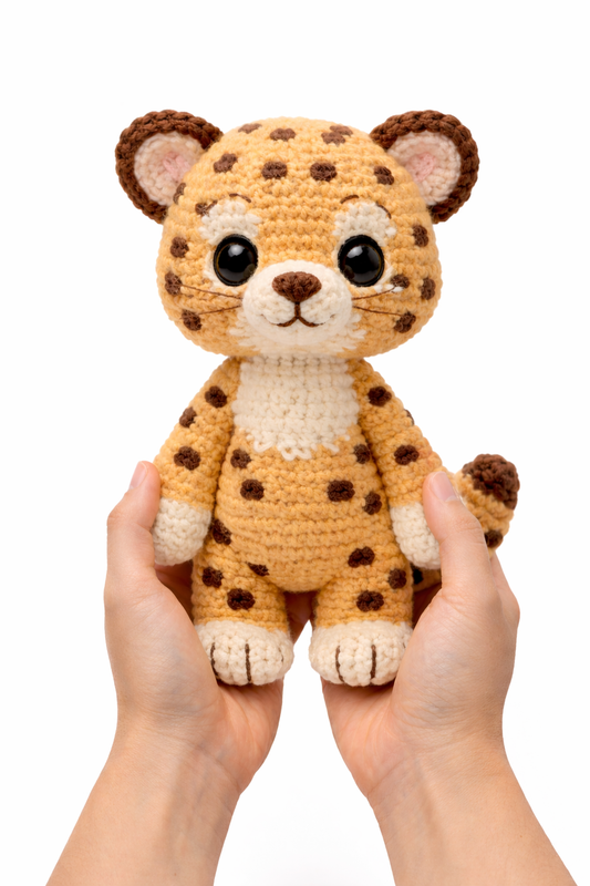 Easy Amigurumi Leopard Crochet Pattern - Beginner Friendly  (PDF Download)