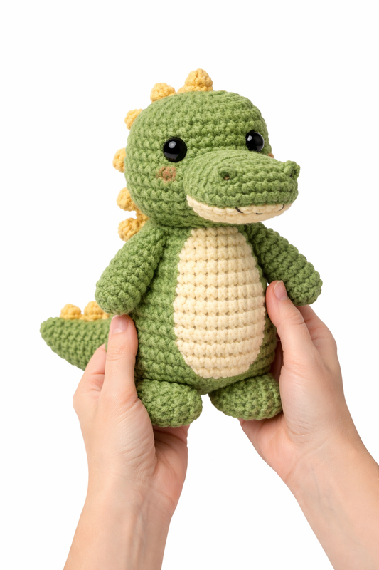 Easy Amigurumi Crocodile Crochet Pattern - Beginner Friendly  (PDF Download)
