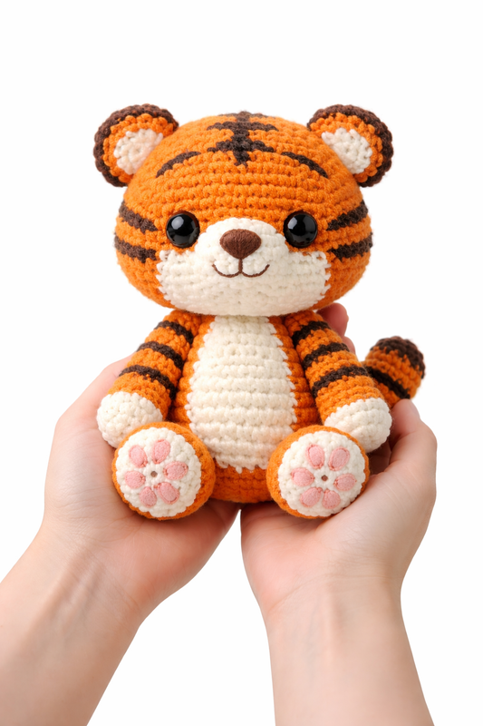 Easy Amigurumi Tiger Crochet Pattern - Beginner Friendly  (PDF Download)
