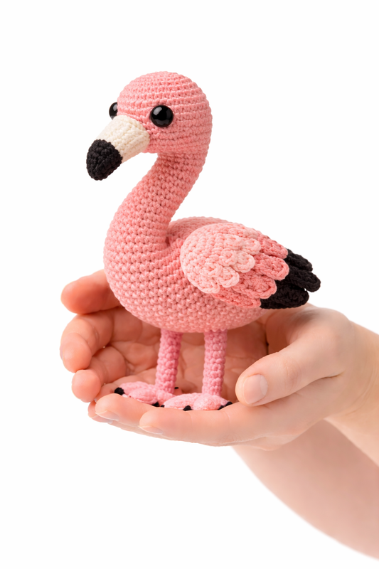 Easy Amigurumi Flamingo Crochet Pattern - Beginner Friendly  (PDF Download)