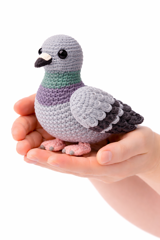 Easy Amigurumi Pigeon Crochet Pattern - Beginner Friendly  (PDF Download)