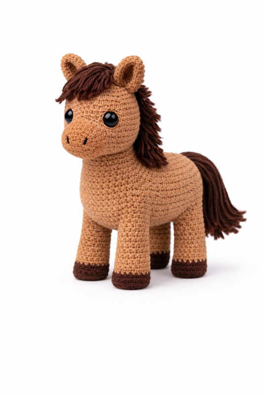 Easy Amigurumi Horse Crochet Pattern - Beginner Friendly  (PDF Download)