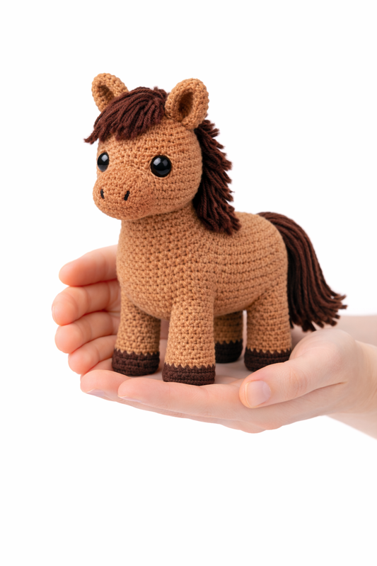 Easy Amigurumi Horse Crochet Pattern - Beginner Friendly  (PDF Download)