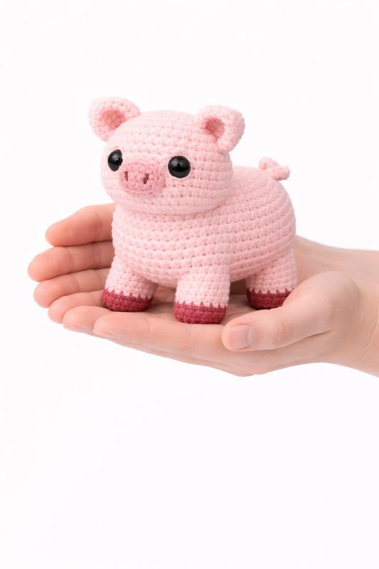 Easy Amigurumi Pig Crochet Pattern - Beginner Friendly  (PDF Download)