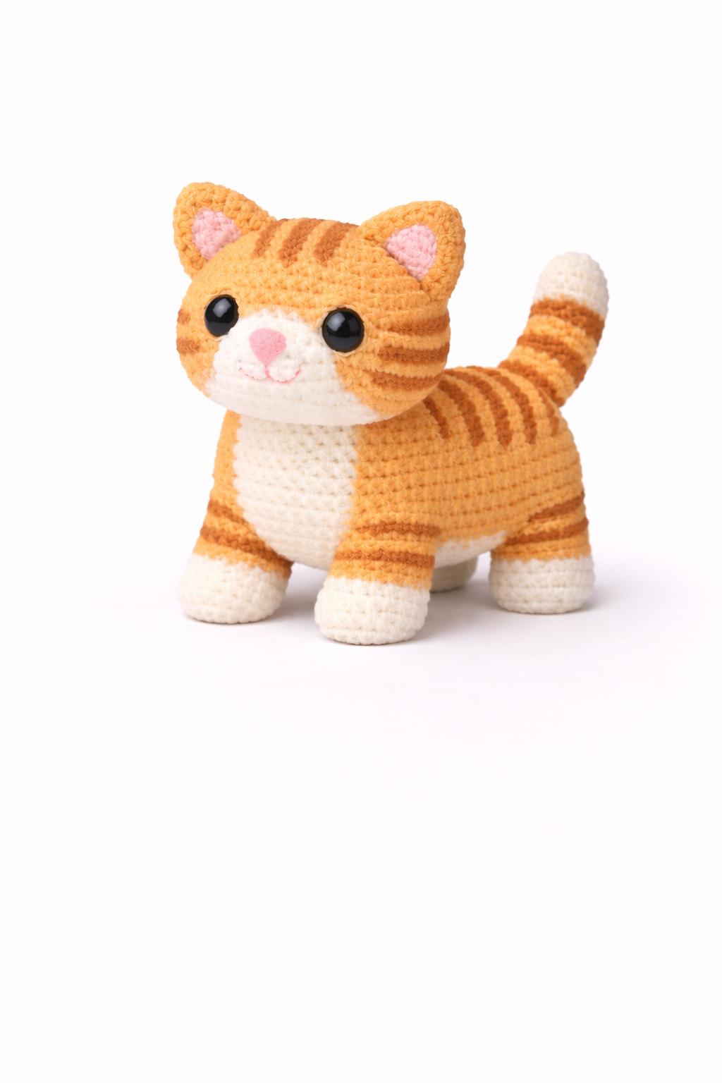 Easy Amigurumi Orange Tabby Crochet Pattern - Beginner Friendly  (PDF Download)