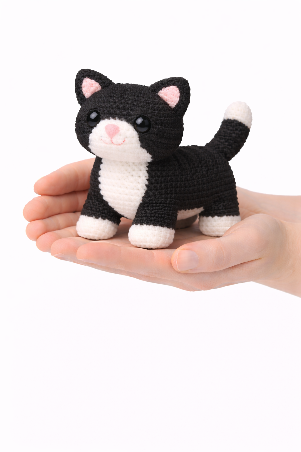 Easy Amigurumi Tuxedo Cat Crochet Pattern - Beginner Friendly  (PDF Download)