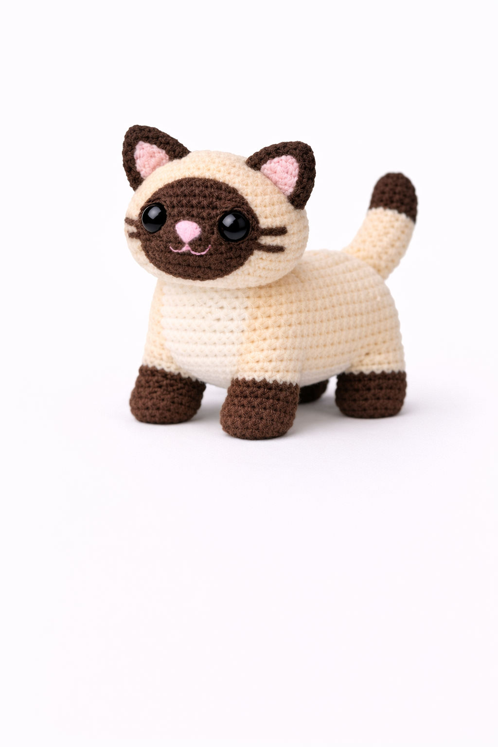 Easy Amigurumi Siamese Cat Crochet Pattern - Beginner Friendly  (PDF Download)
