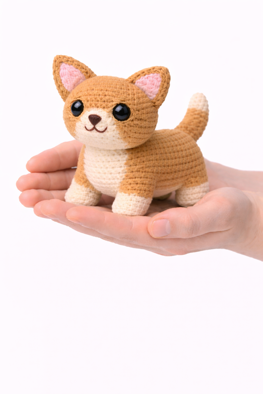 Easy Amigurumi Chihuahua Crochet Pattern - Beginner Friendly  (PDF Download)