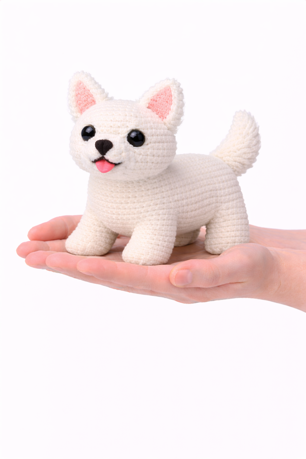 Easy Amigurumi White Terrier Crochet Pattern - Beginner Friendly  (PDF Download)