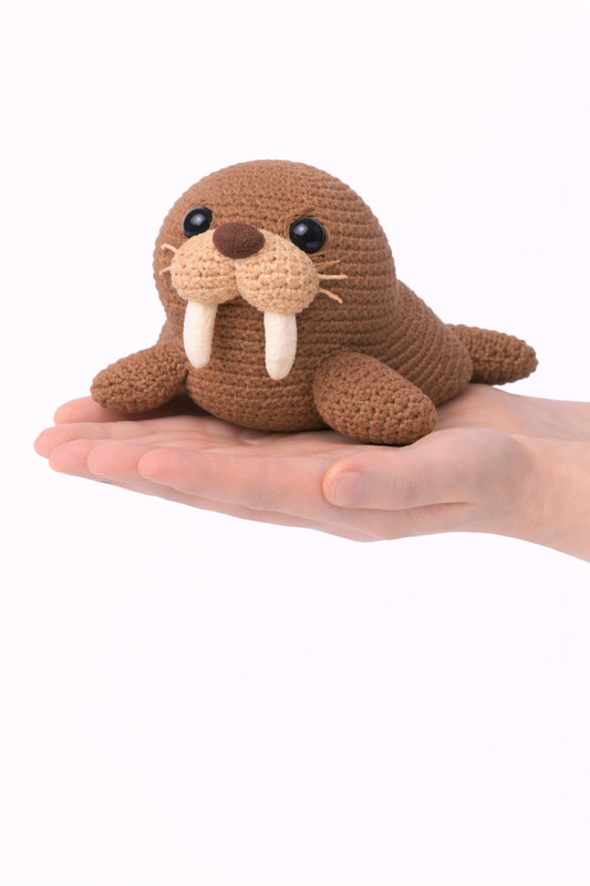 Easy Amigurumi Walrus Crochet Pattern - Beginner Friendly  (PDF Download)