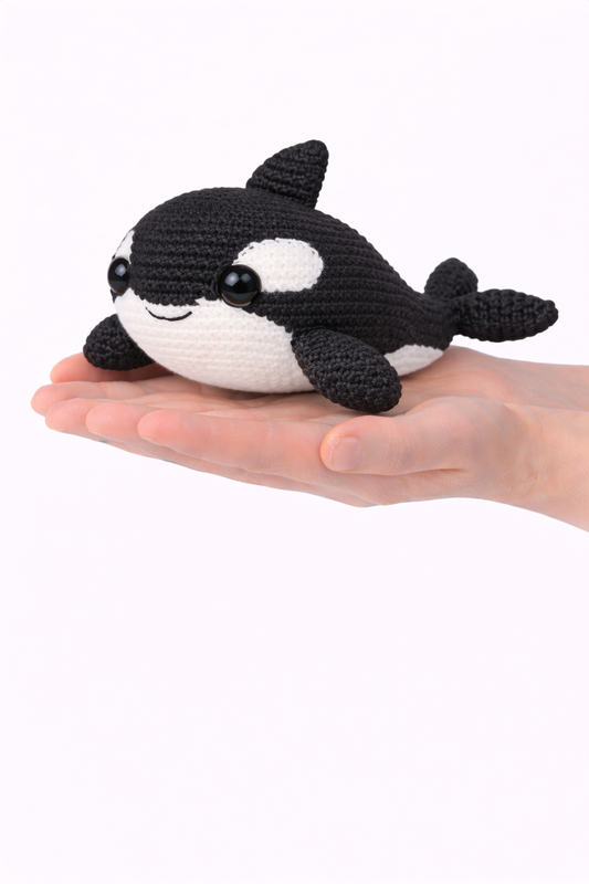 Easy Amigurumi Orca Crochet Pattern - Beginner Friendly  (PDF Download)