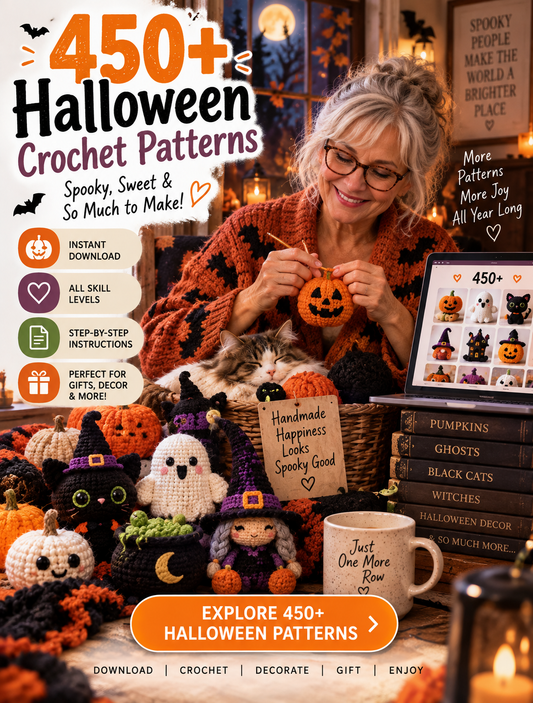 450+ Halloween Crochet Patterns Bundle | Instant Download